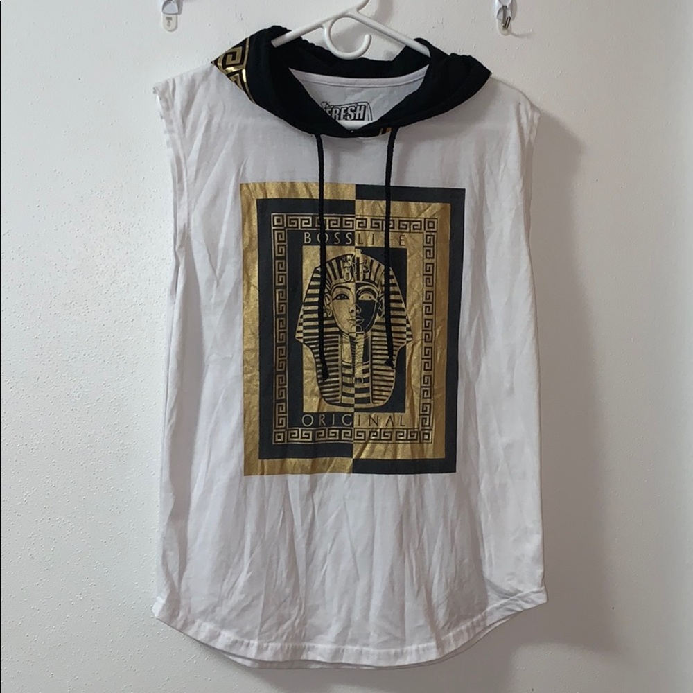 💙Fresh Laundry size M sleeveless hooded top
